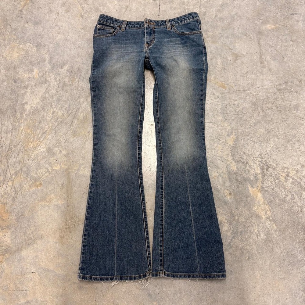 American Eagle Vintage Y2K Low Rise Flared Dark Wash Denim Jeans Womens 8